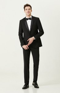 Shawl Lapel Black Tuxedo Suit