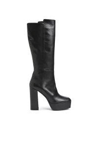 Network-Black Women's Leather Boots