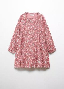 Flounce floral print dress