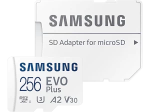 SAMSUNG 256GB Evo Plus MicroSDXC UHS-I U3 V30 A2 130MB/S 4K MB-MC256KA