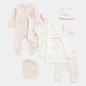 mothercare my first pink mouse 8 piece set 
